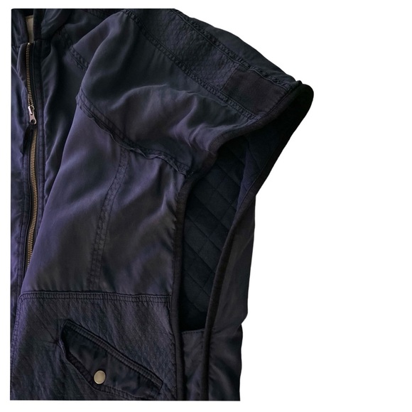 Anthropologie Hooded Utility Cape by Hei Hei Size M/L Navy - Picture 9 of 15